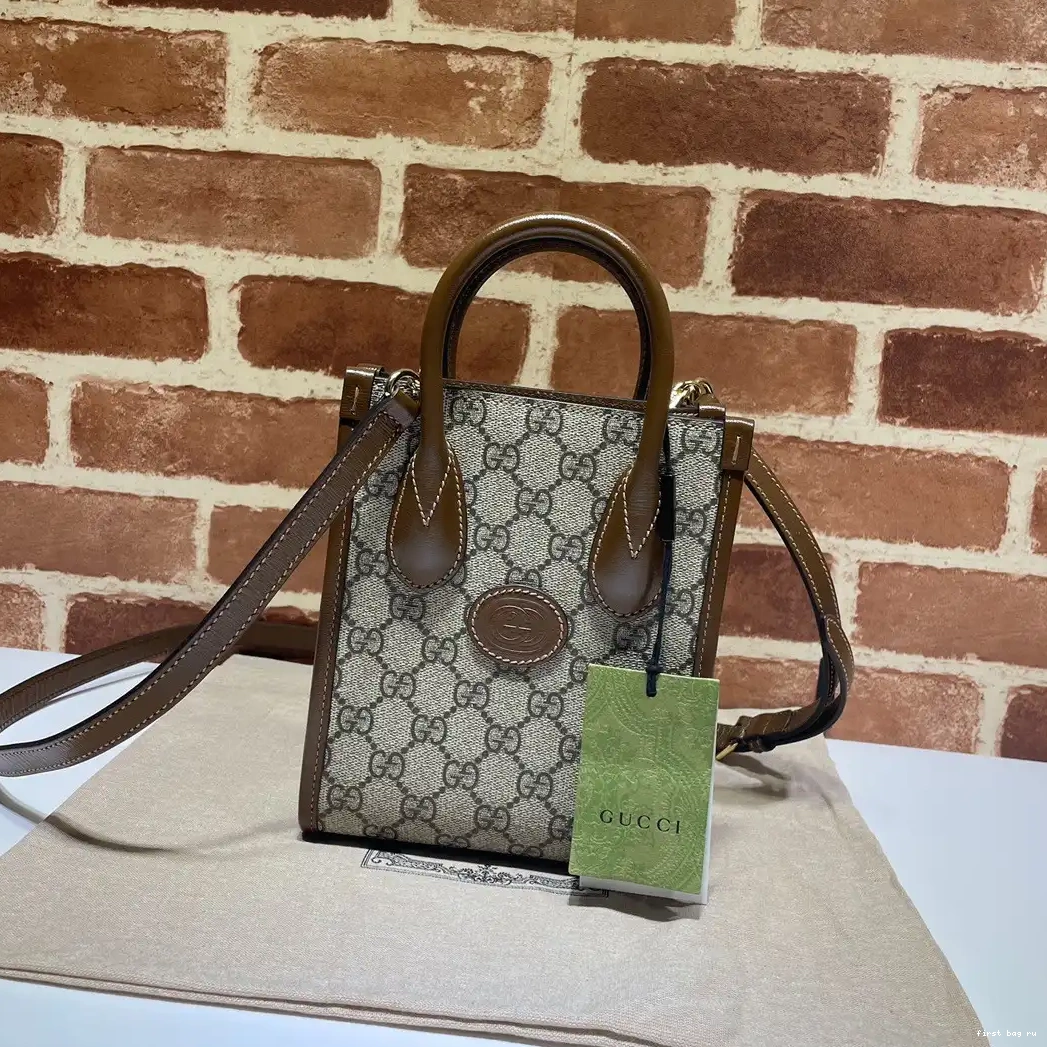 Firstbag ru bag with tote G Interlocking Mini Gucci 0605